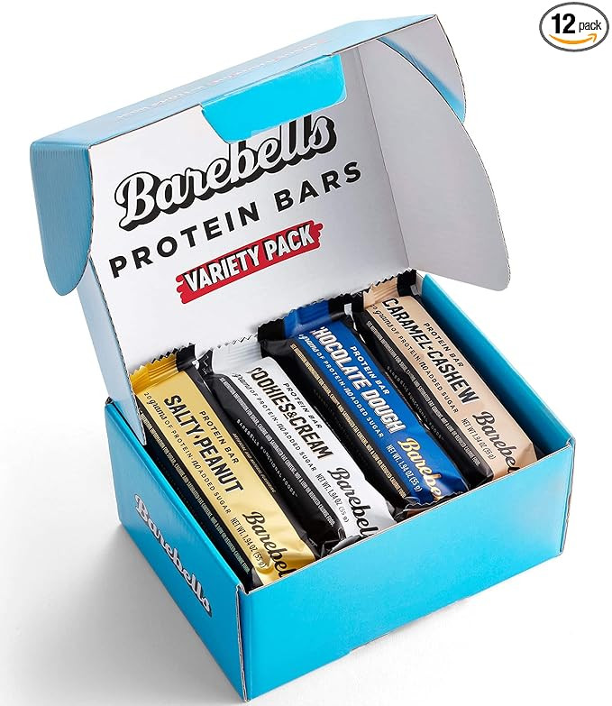 Barebells Protein Bars Variety Pack - 12 Count, 1.9oz Bars - Protein Snacks with 20g of High Prot... | Amazon (US)
