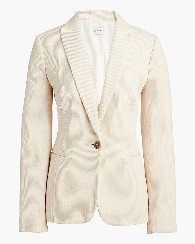 Corduroy one-button blazer | J.Crew Factory