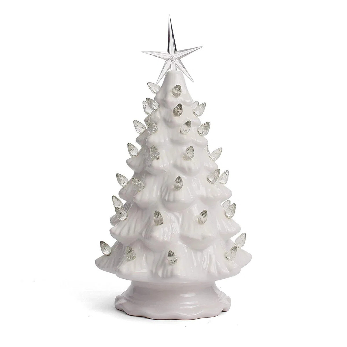 Ceramic Christmas Tree That Lights Ups-Inspired Vintage Christmas Tree-Indoor Christmas Decoratio... | Wayfair North America