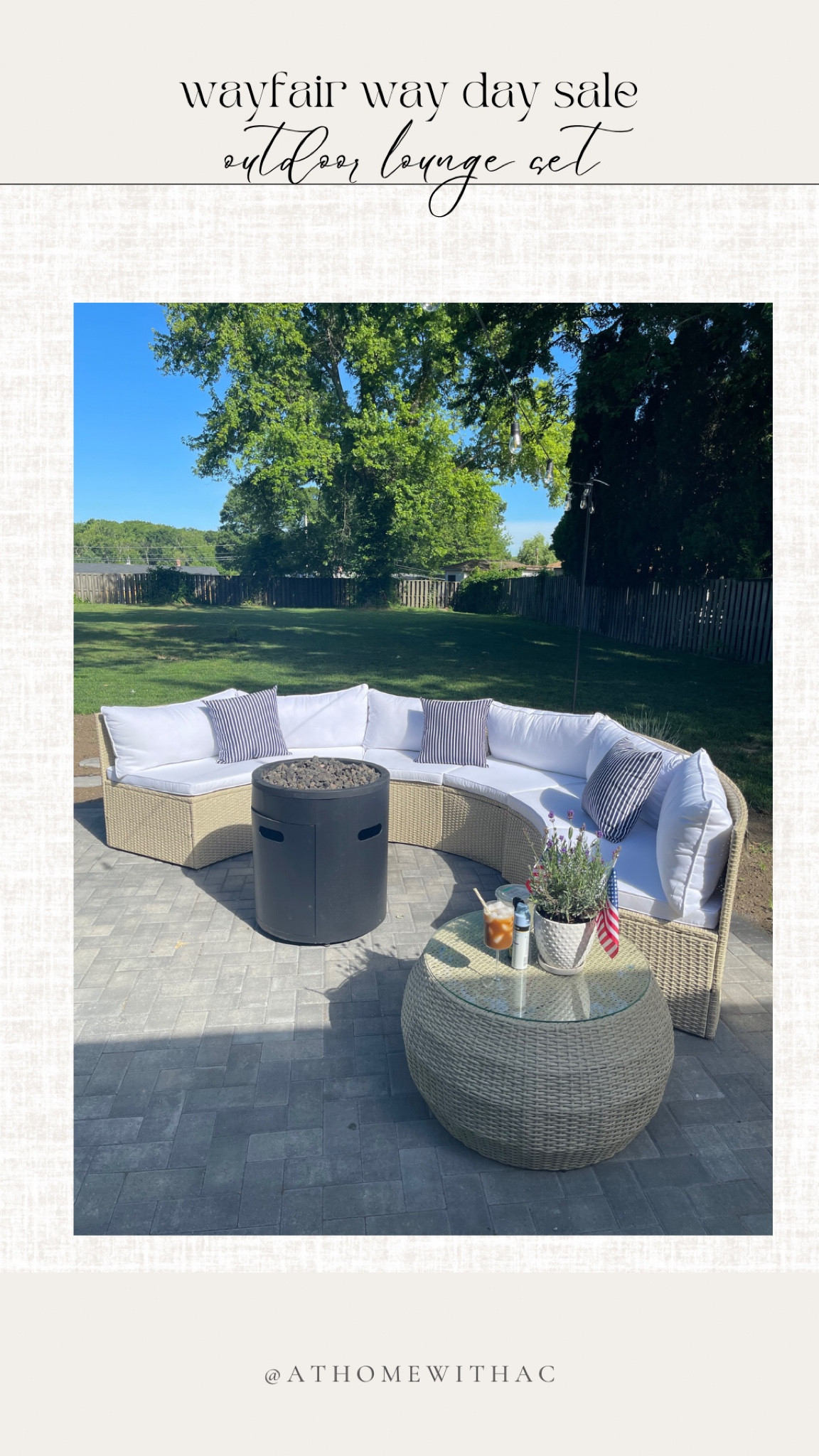 Coastal outdoor lounge set, way day wayfair sale 

#LTKhome #LTKFind #LTKsalealert