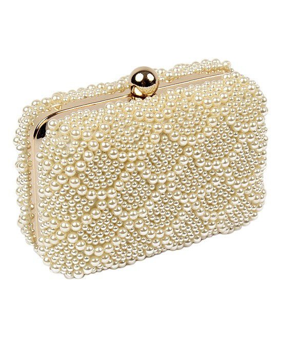 Amrita Singh Women's Handbags Pearl - Faux Pearl Leron Clutch | Zulily