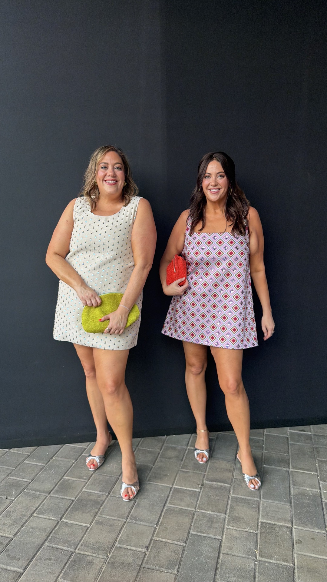 Our finale outfit - what are we wearing as interviewed by @courtneygrow 

Sarah's dress is Maude Club x Anthropologie so plus sizes were available. Unfortunately it is now sold out in plus size, but if you find on resale, size up. It's tight in chest. XS, S, and M available directly on their website (can't link since it's not a LTK brand). 

The shoes!! I bought these last month th and LOVE them. They're expensive, but sooo comfortable me and go with everything. And they're elongating. True to size for me and the heel is truly so comfortable and won't sink in anywhere. Free shipping on Shopbop, but if you're a size 12, buy direct. 

Missy's dress was EXPENSIVE, but she got a discount on it because a few sequins fell off and she just sewed back on. Perfect dress for her bachelorette in Vegas. Runs big, but short so still true to size. . Probably be a good dress to find second hand.

#LTKCon #LTKCon #LTKPlusSize #LTKMidsize