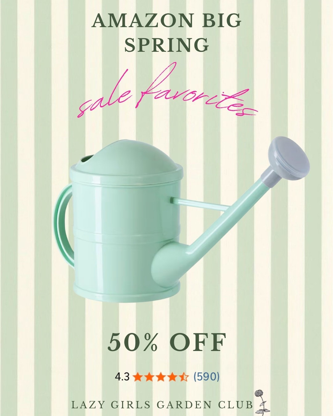 This adorable watering can with great reviews is currently 50% off!!

#LTKHome #LTKSaleAlert #LTKSeasonal