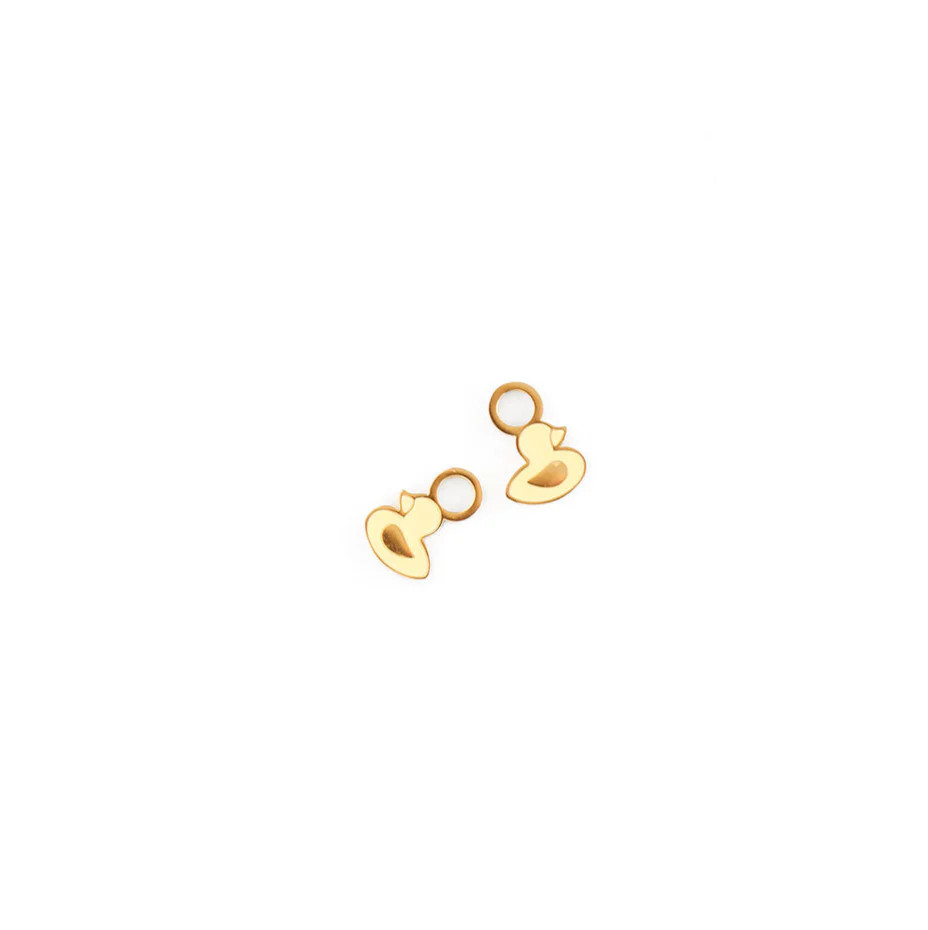 Enamel Ducky Hoop Earring Charm | Pip Pop Post