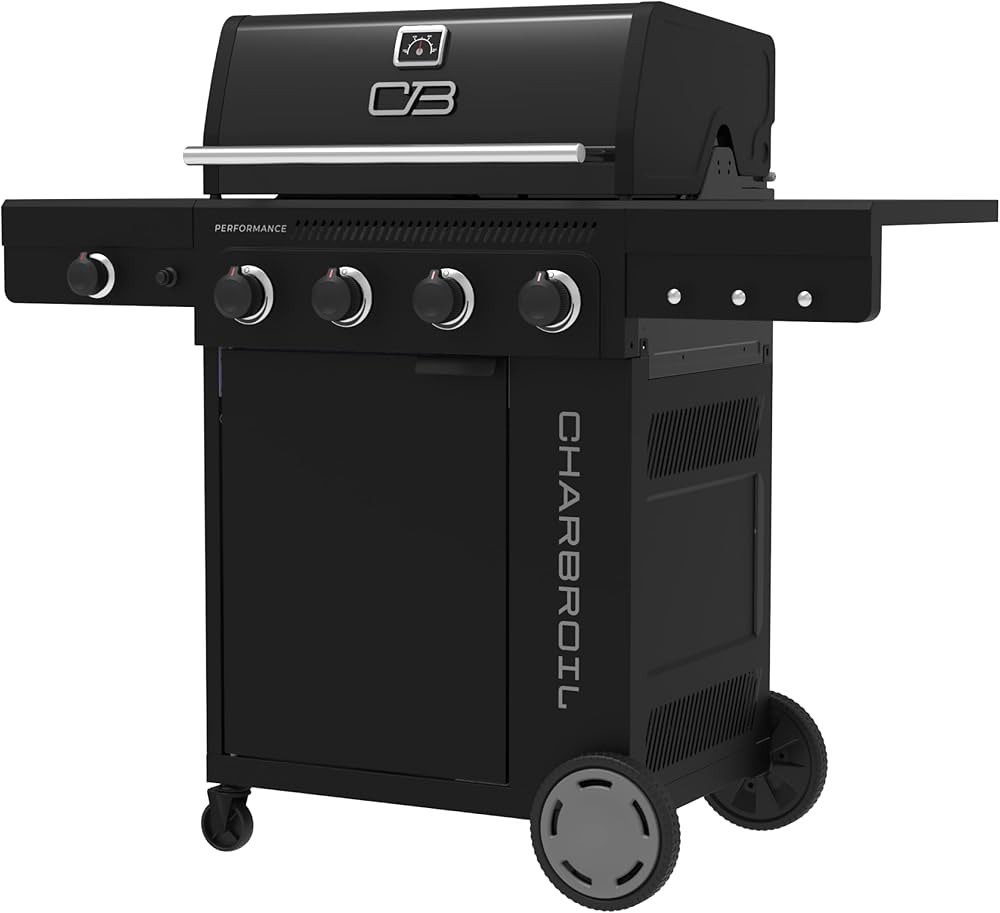 Charbroil Performance Series 4-Burner Gas Grill Cabinet with Side Burner, Black - 463253925 | Amazon (US)