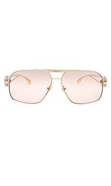 VERSACE Aviator Sunglasses in Pink from Revolve.com | Revolve Clothing (Global)