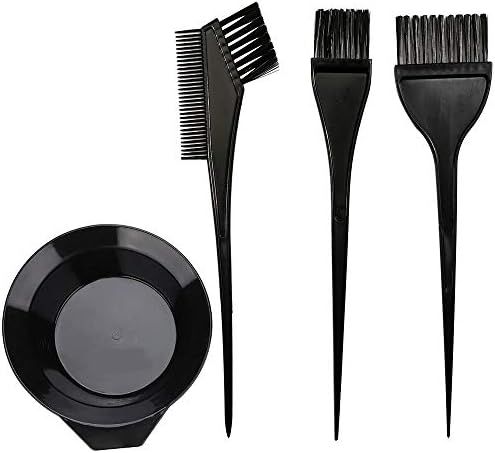 Amazon.com : Hair Dye Color Brush and Bowl Set, 4Pcs Color Bowl Brushes Tool Mixing Bowl Kit Tint... | Amazon (US)