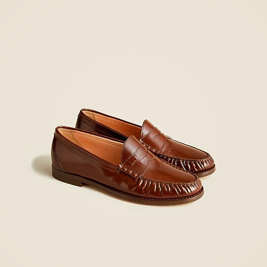 Winona penny loafers in spazzolato leather | J. Crew US