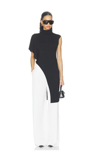ALL THE WAYS Anika Asymmetrical Top in Black. - size S | Revolve Clothing (Global)