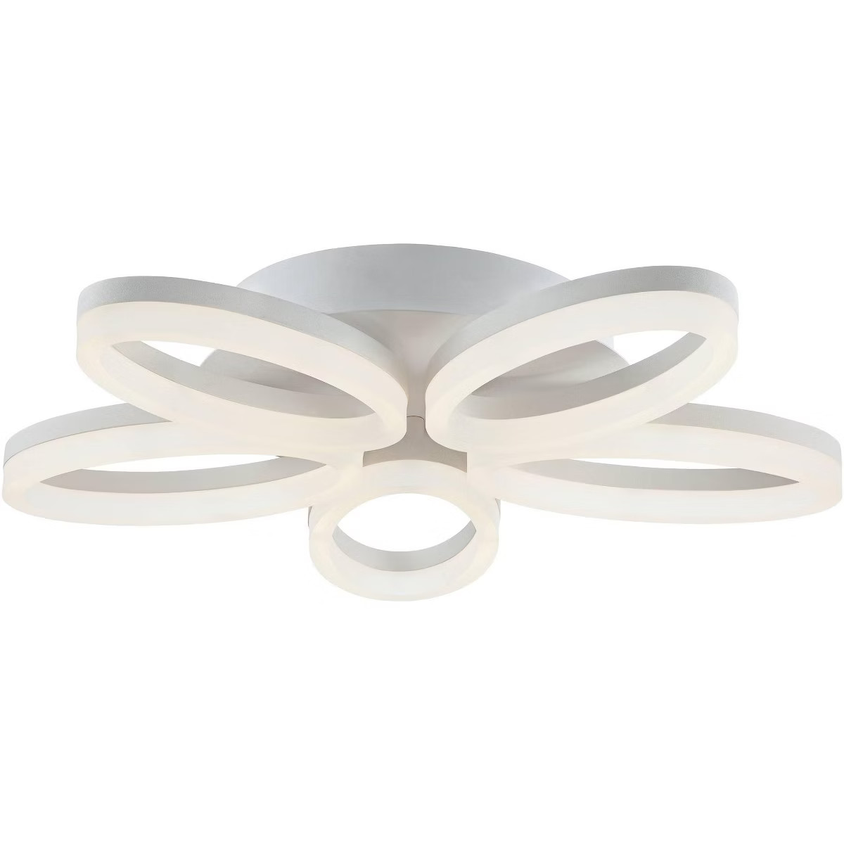 Possini Euro Design Modern Ceiling Light Flush Mount Fixture 21 1/2" Wide Frosted LED Dimmable Wh... | Target