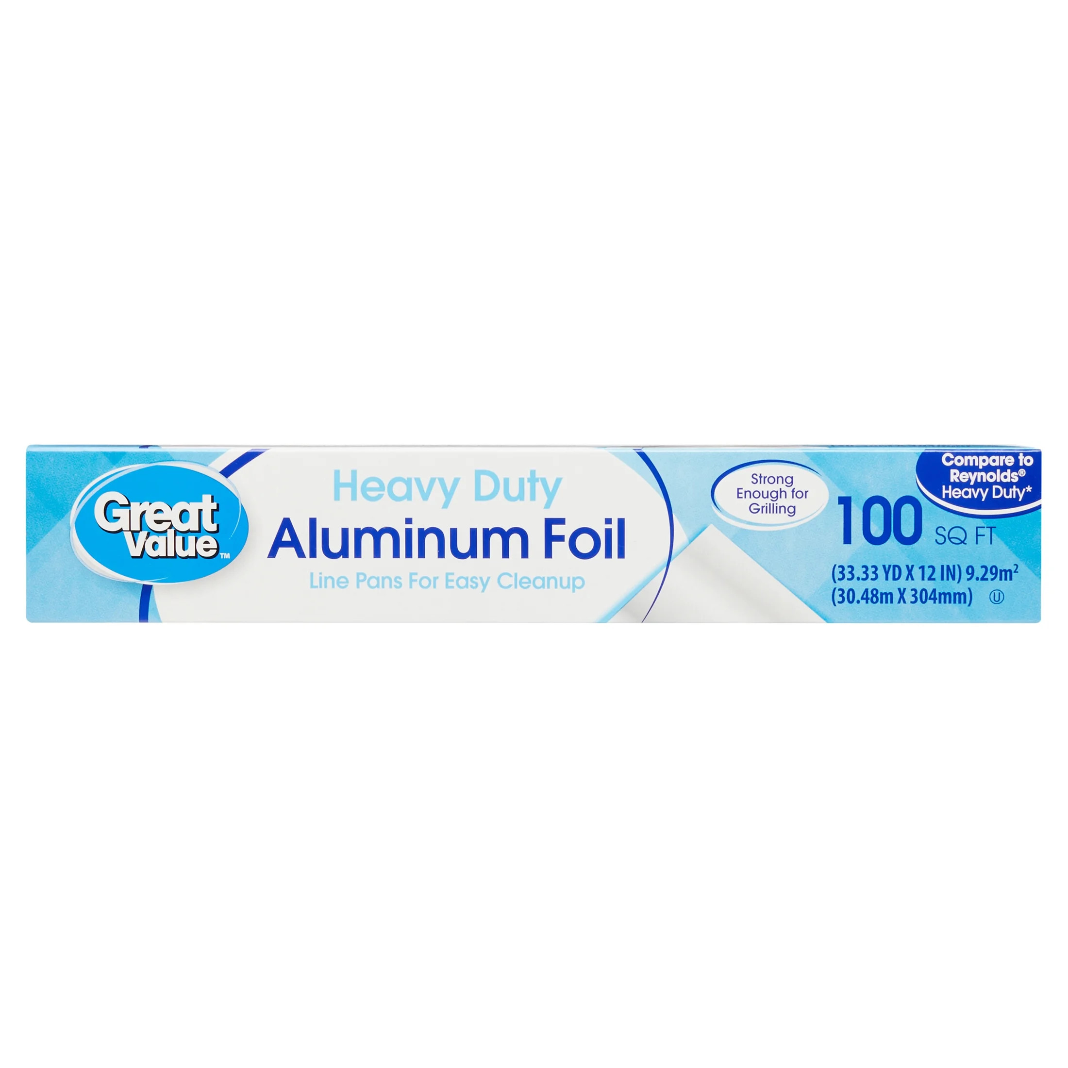 Great Value Heavy Duty Aluminum Foil, 100 sq ft - Walmart.com | Walmart (US)