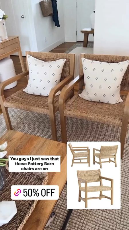 These Pottery Barn chairs are on major sale and are very similar to mine, which aren’t available  

#LTKsalealert #LTKhome #LTKFind