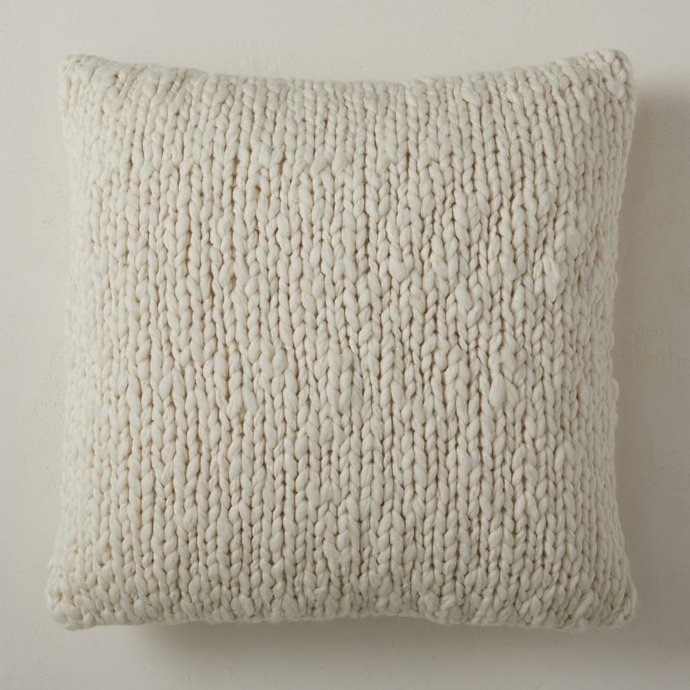 Wool Knit Pillow Cover | West Elm (US)