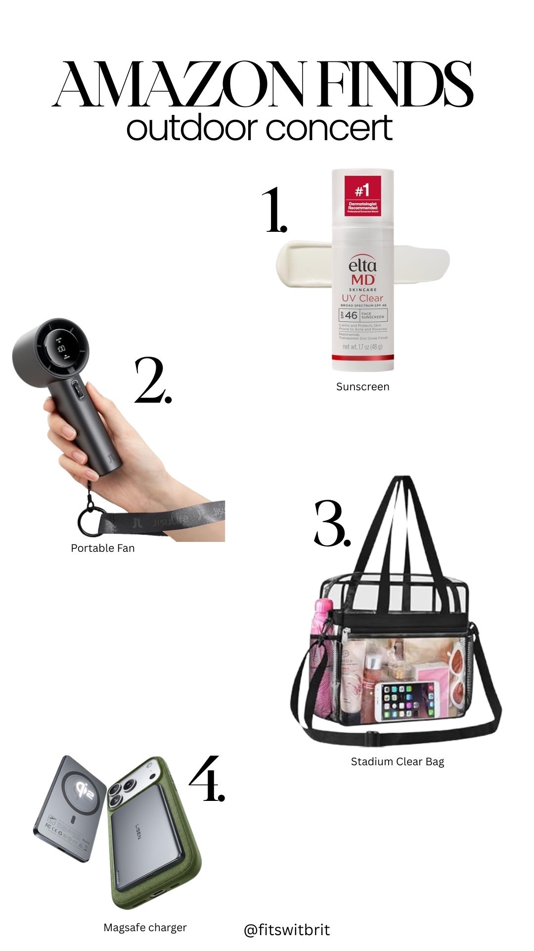 Outdoor Concert Essentials available on Amazon
