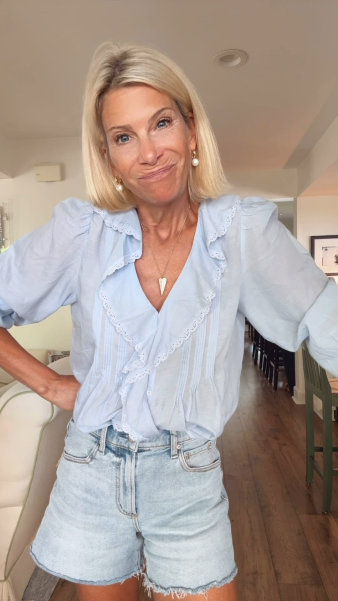 Great little ootd !  Got this blouse on the Nordstrom anniversary sale and I looove it!

#LTKxMadewell #LTKootd #LTKOver40
