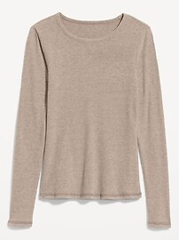 Plush Long-Sleeve Crew-Neck T-Shirt for Women | Old Navy (US)