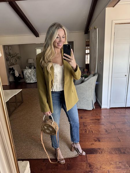 Amazon spring outfit on repeat 🤩 sized up to a medium in the blazer. 

#amazonfashion

#LTKworkwear #LTKstyletip #LTKfindsunder100