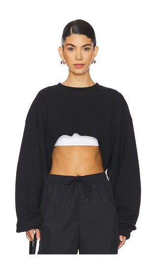 Nike Sportswear Oversized Shrug in Black. - size L (also in M) | Revolve Clothing (Global)