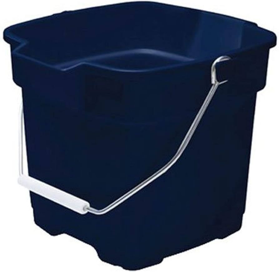 Rubbermaid Roughneck Square Bucket, 15-Quart, Blue, Sturdy Pail Bucket Organizer Household Cleani... | Amazon (US)