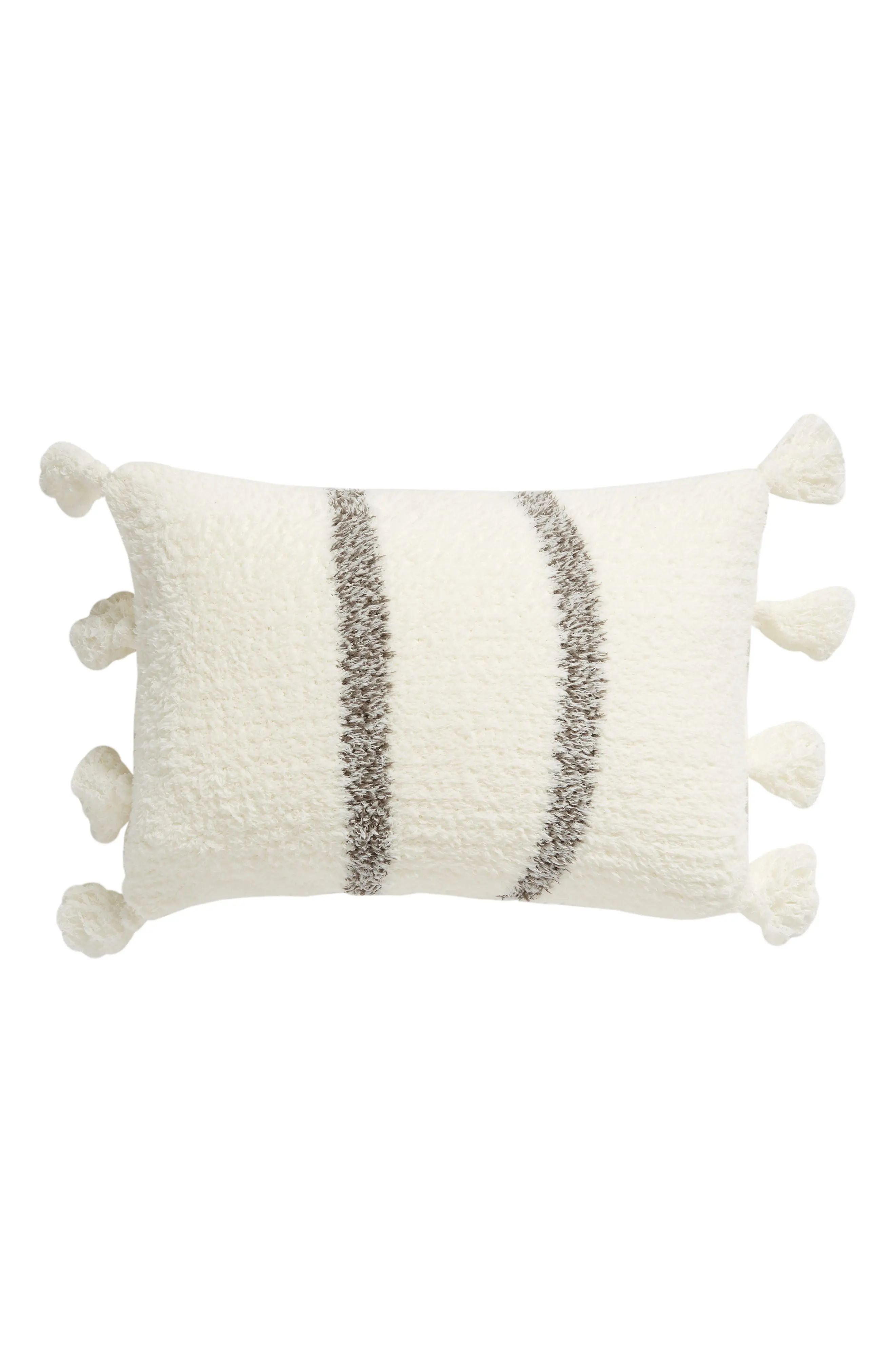 Barefoot Dreams® Vertical Stripe Tassel Accent Pillow | Nordstrom