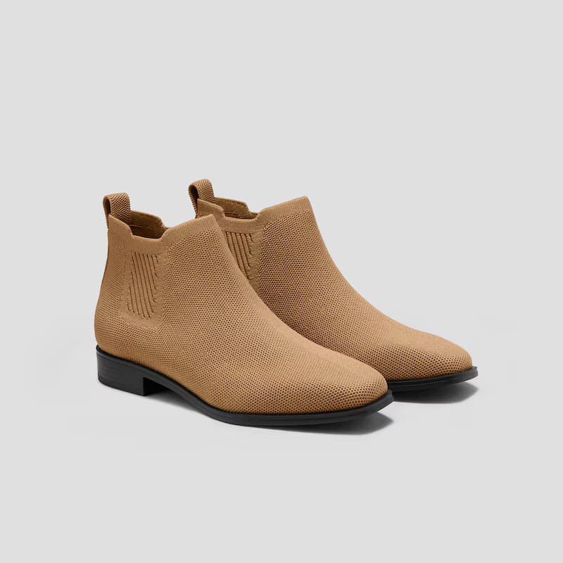 Square-Toe Water-Repellent Ankle Boots (Ryan Pro) | VIVAIA