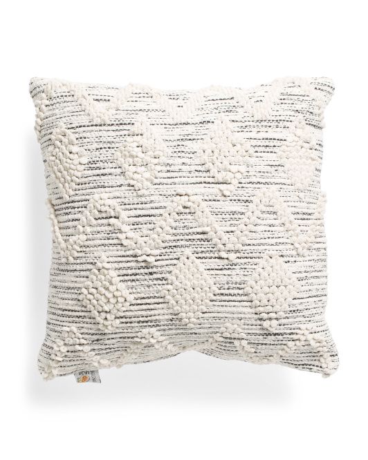 20x20 Textured Chunky Chenille Pillow | TJ Maxx