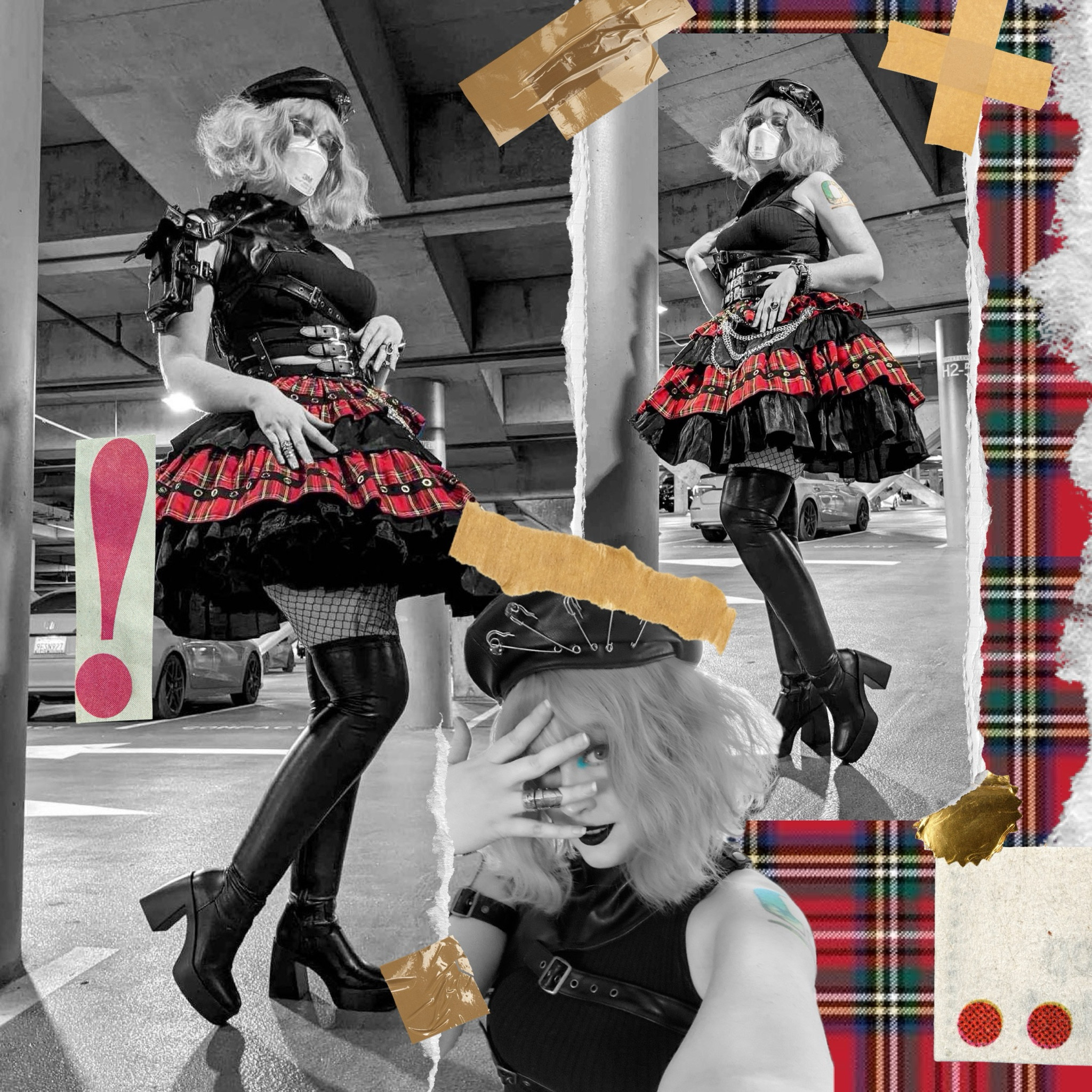 I like to experiment with lots of styles, punk included! While sweet Lolita will always have my heart, I love the texture and chaos of punk looks. 

Did you know my skirt isn’t actually just a skirt? It’s a dress! I folded it down to look like a skirt since the bodice is a bit small on me. I love the tiers and the girly flounce against the belts and chains!

#LTKshoecrush #LTKstyletip #LTKbeauty