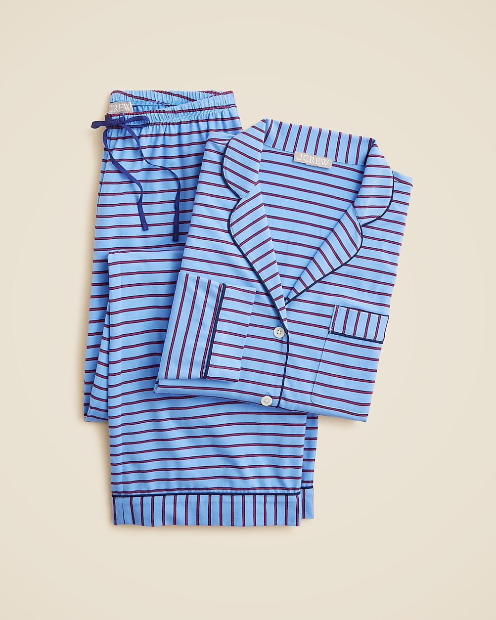 Dreamy cotton-blend pajama pant set in stripe | J. Crew US