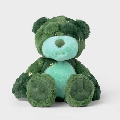 11.5" Green Frankenbear Stuffed Animal - Gigglescape™: Polyester Character Toy | Target