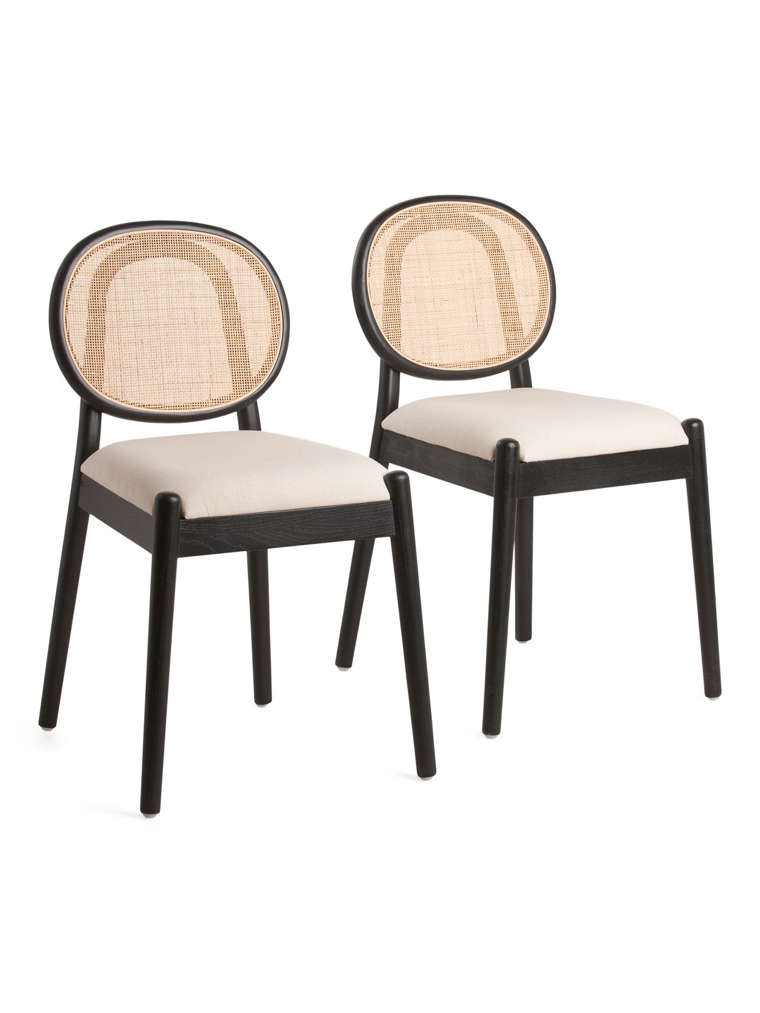 Set Of 2 Amelie Rattan Dining Chairs With Cushions | Chairs & Seating | Marshalls | Marshalls