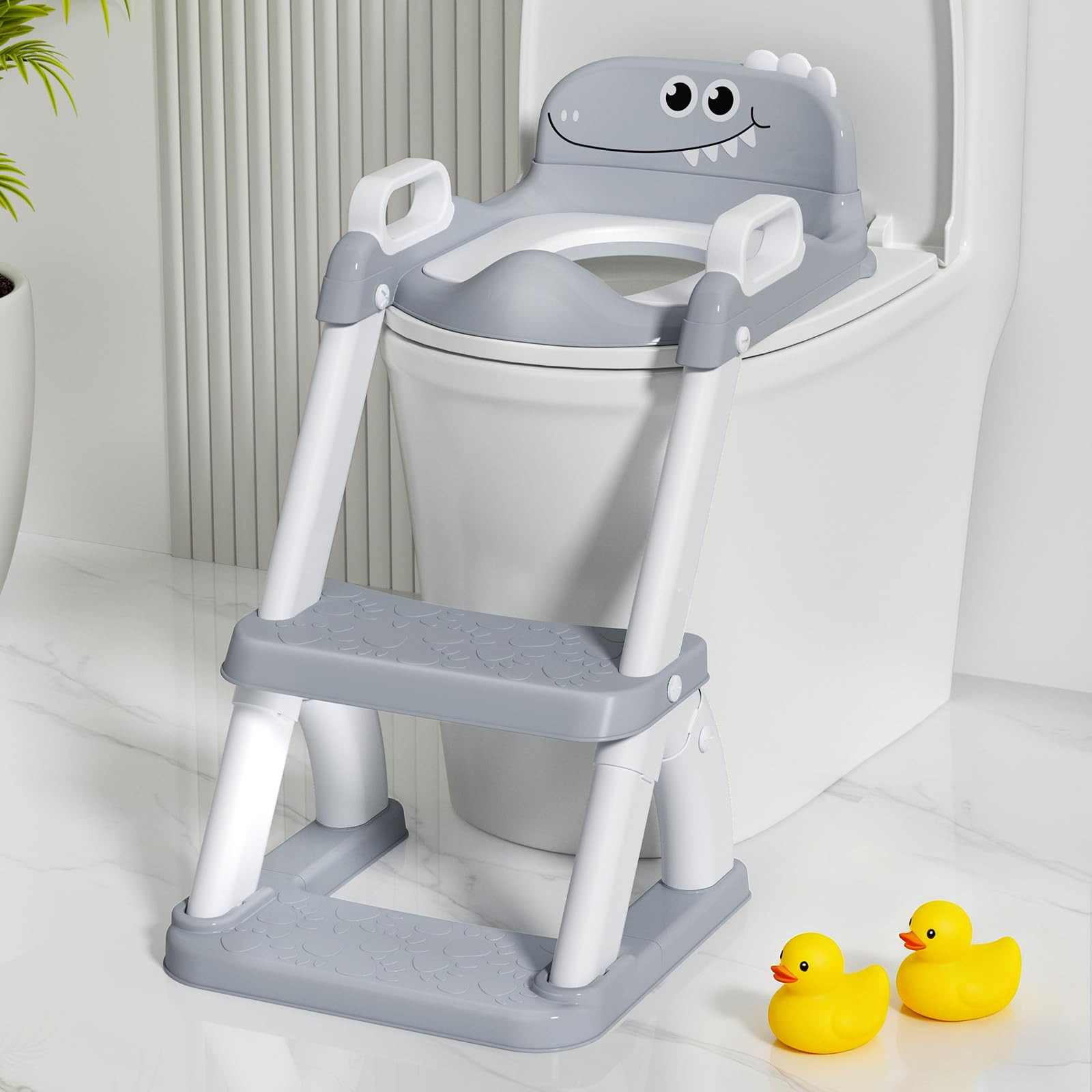 Potty Training Seat for Toddlers, 2 in 1 Potty Training Toilet with Anti-Slip Pad Step Stool, Tod... | Amazon (US)