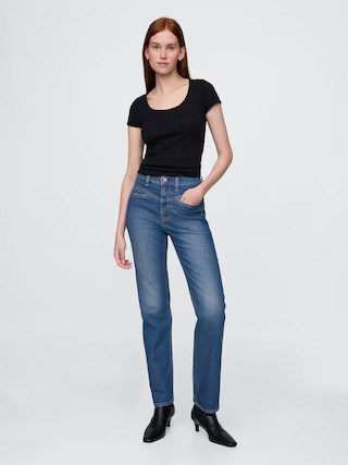 High Rise Western '90s Slim Straight Jeans | Gap (US)