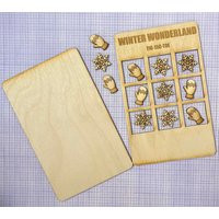 Winter Wonderland Tic-Tac-Toe Wooden Game | Etsy (US)