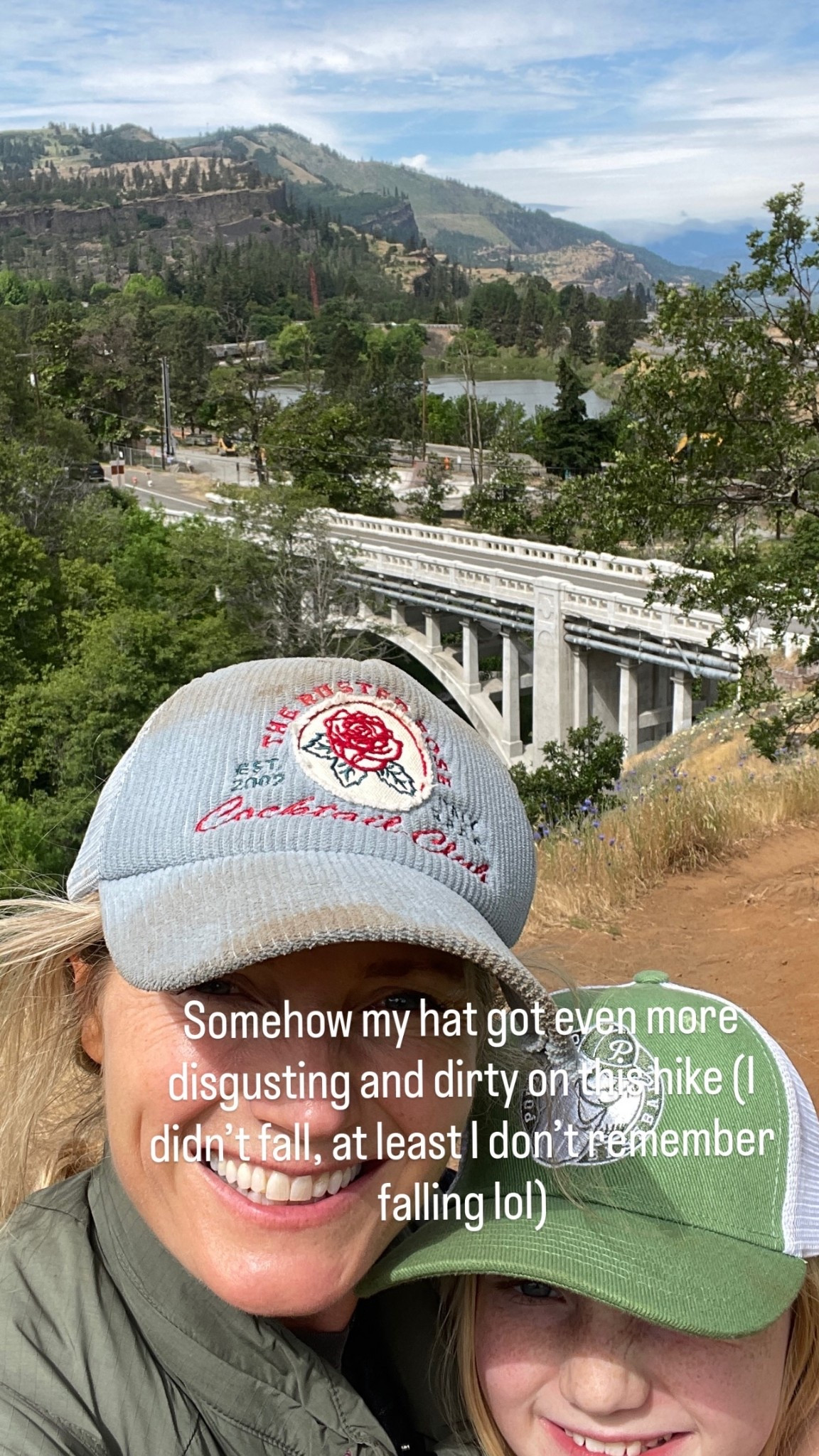 Somehow my hat got even more disgusting and dirty on this hike (I didn’t fall, at least I don’t remember falling lol)