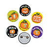 1" Bulk 48 Pc. Mini Christian Pumpkin Glow-in-the-Dark Metal Buttons | Oriental Trading Company
