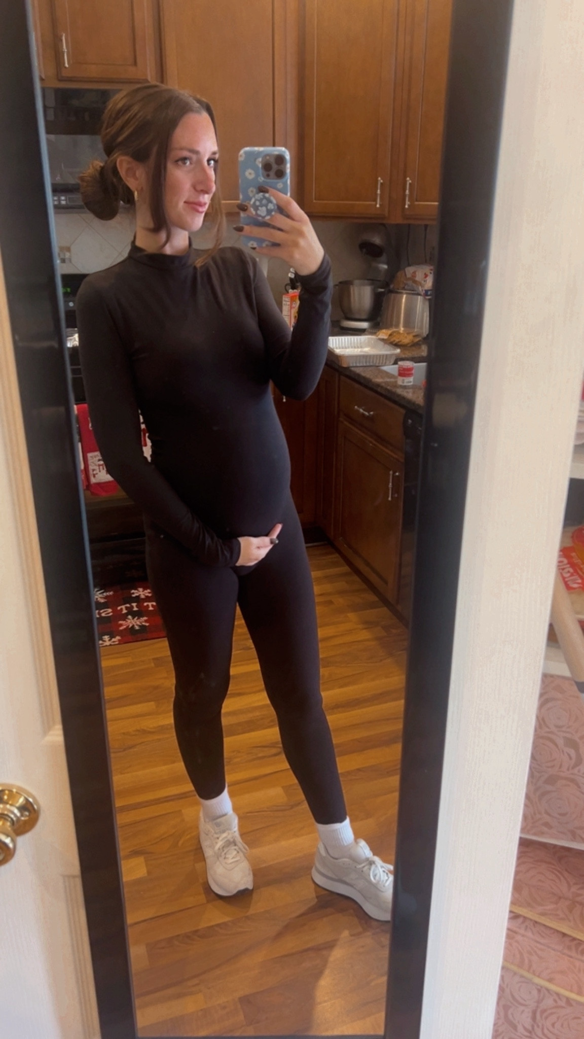 Obsessed with this Bumpsuit! Use my coupon code- JOANNA20 to get 20% off! It’s the best for your pregnancy bump 🤰🏻 I’m 7 months preggo & 5’6 and ordered a size medium for reference! 

#LTKBump #LTKStyleTip #LTKFindsUnder100