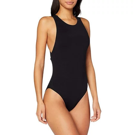 Seafolly High Neck One Piece Swimsuit with Action Back Active Black 4 US | Walmart (US)