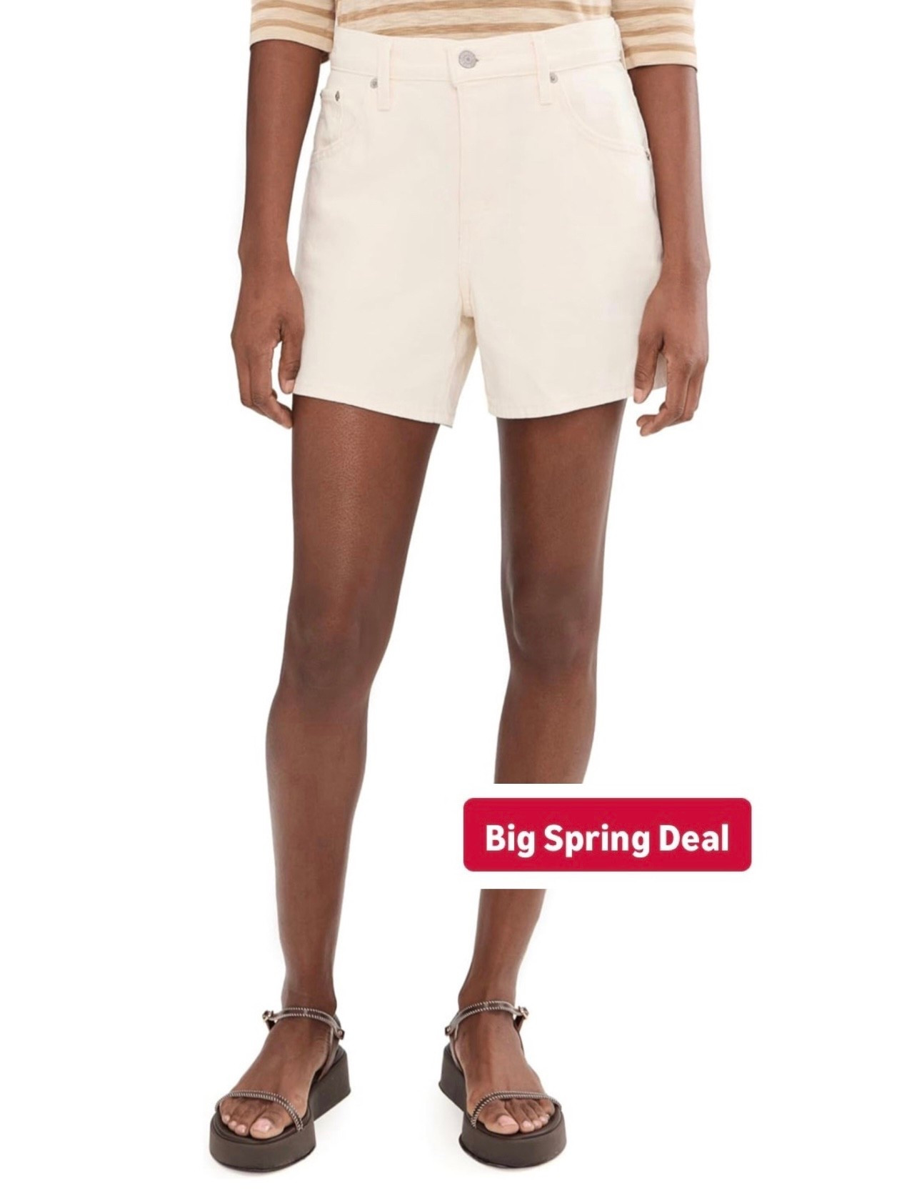 Levi cinch waist mid thigh. Shorts are on sale during Amazon‘s big spring sale! I love the cinch waist for a customized fit  ￼

#LTKSeasonal #LTKSaleAlert