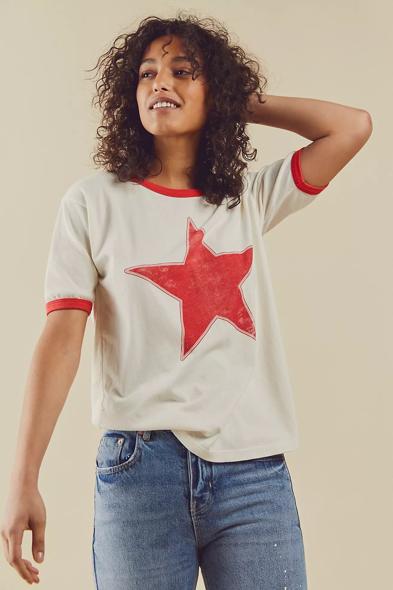 Classic Star Oversized Ringer Tee | Free People (Global - UK&FR Excluded)