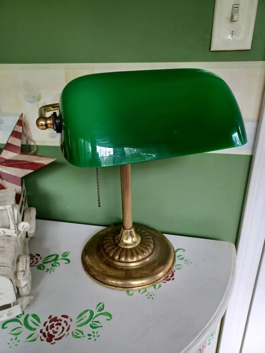 Bankers lamp library lamp table lamp reading lamp,lamp Retro Lighting, green bankers lamp | Etsy (US)