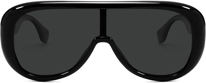 VANLINKER Oversized Aviator Square Sunglasses Womens Men Trendy One-Piece Polarized Lens Retro Fu... | Amazon (US)