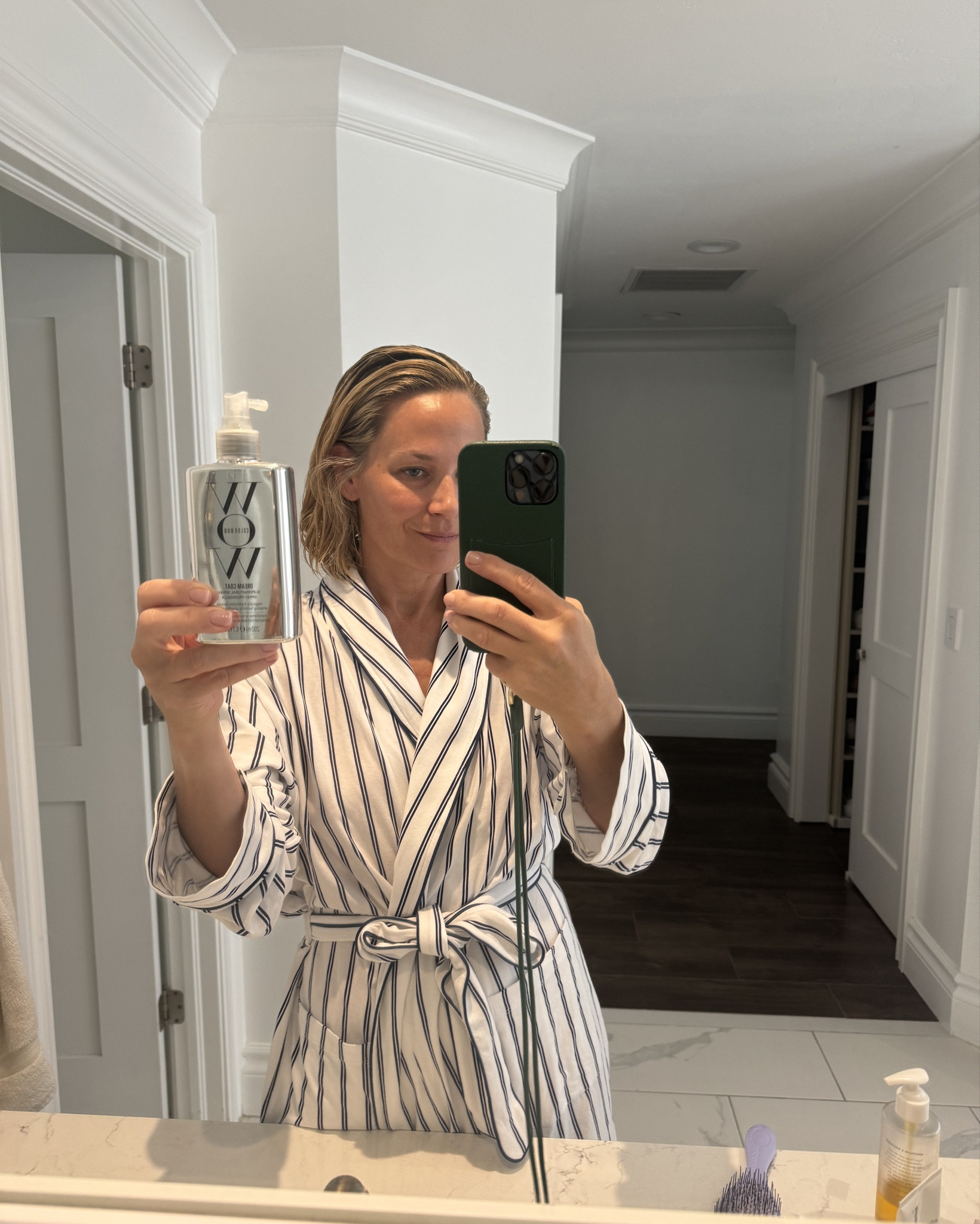 Some hair styling tips for wavy & unruly hair in a humid climate… 

Since I moved to Florida I have been battling with my hair on a daily basis. I cut it short thinking that would make my routine a bit easier but it’s actually made it harder to style. These are some of my favorite products that combat humidity, and make my blow out last a bit longer.

I start my routine with Color WOW ‘dreamcoat’ spray which is meant to help smooth out frizz. You section the hair and spray liberally and then blow dry each section. The spray is activated by heat and lasts for 2-3 shampoos (like a mini Brazilian blow out). 

I then spray on some root lift spray by La based stylist Roz and use my new L’brise air styler to rough dry and then section dry my hair. This is truly a miracle hair tool for me, I am terrible at doing my own hair and this makes me look like I’ve come straight out of a salon and the volume and shine last for several days. It has saved me a lot of money on salon blow dries since purchasing it!

Once my hair is dry I use my favorite hair oil from Roz hair Santa Lucia styling oil to smooth, protect and add shine. It also smells incredible. This is a genie in a bottle product and can be used on wet or dry hair. I discovered it after watching countless videos of Carrie Mulligan and Emma Stone having their hair done by celebrity stylist Roz for the Oscars. 

Finally I set my hair with the anti-humidity spray from Oribe, another great product that helps protect the hair from humidity and reduces frizz. 

To be clear I do this once a week if I’m lucky, not every day!! I usually spend my Saturday or Sunday morning when I have more time ! During the week days it’s usually hair up and dry hair spray (the fairy dust spray from Dae is my new fav leave in product To prolong your blow dry for days!) 

#LTKover40 #LTKbeauty #LTKtravel