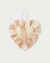 Pink Stripe Heart Ornament | Loeffler Randall