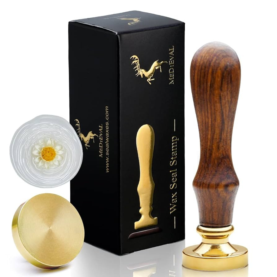 Blank Brass Wax Seal Stamp, Round Metal Stamp Head no Design, Excellent DIY Tools, for Party Invi... | Amazon (US)