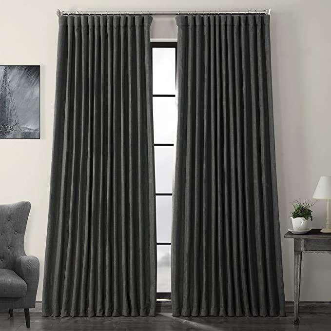 Amazon.com: HPD Half Price Drapes Extra Wide Linen Room Darkening Curtain (1 Panel) 100 X 96, BOC... | Amazon (US)