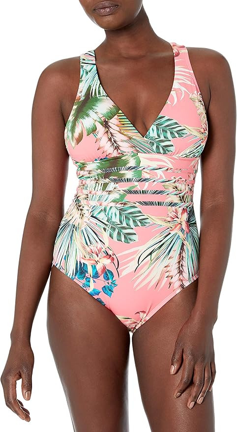 La Blanca Women's Multi Strap Cross Back One Piece Swimsuit | Amazon (US)
