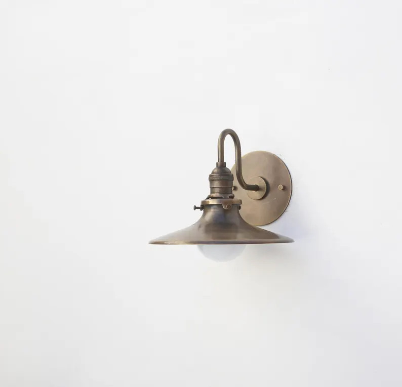 Industrial Wall Sconce light, Modern brass light, Brass Sconce Light, UL Listed\uff0cNo.0649 | Etsy (Global)