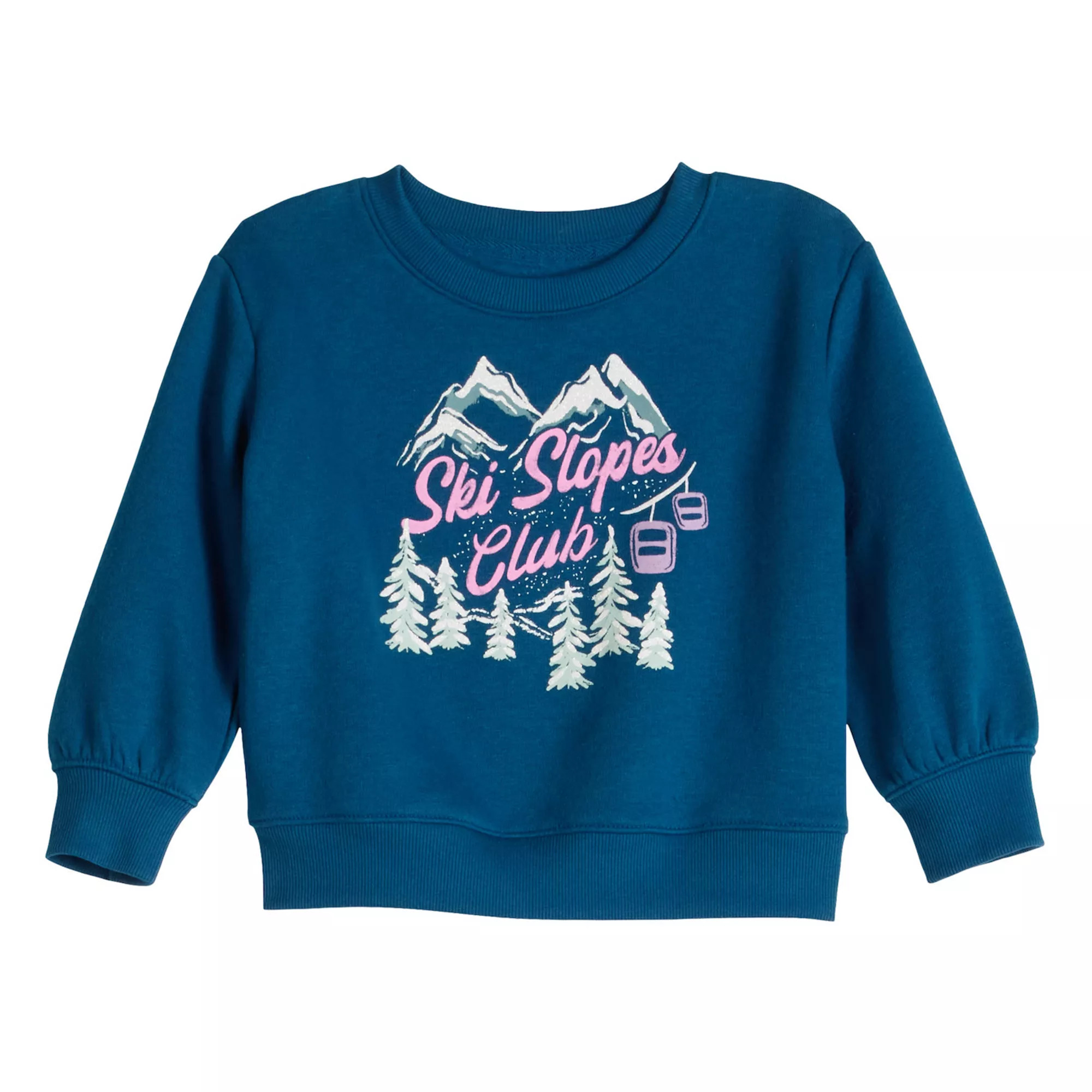 Baby & Toddler Girl Jumping Beans® Core Fleece Crew Sweatshirt | Kohl's
