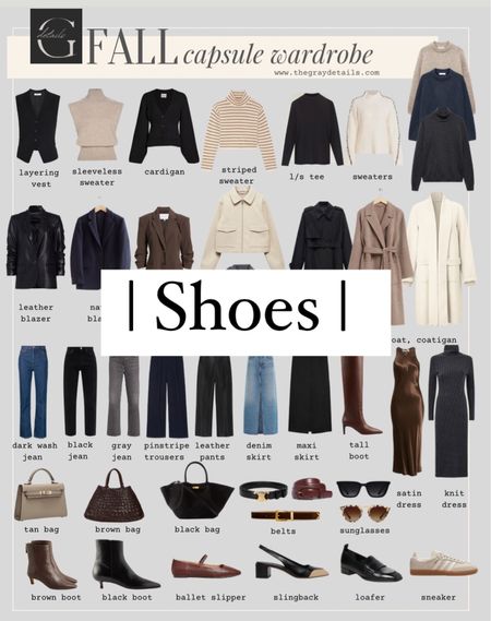 Fall capsule wardrobe | shoes! 

Fall boots
Ballet flats
Loafers
Sneakers 

#LTKover40 #LTKstyletip #LTKshoecrush