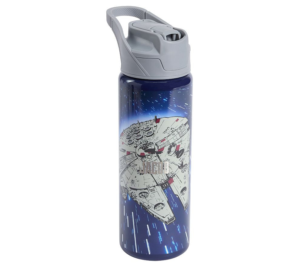 Star Wars\u2122 Millennium Falcon\u2122 Glow-in-the-Dark Mackenzie Water Bottle | Pottery Barn Kids
